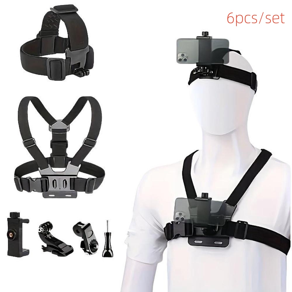 Webcam Stand Clip - Kit de accesorios para cabeza, correa