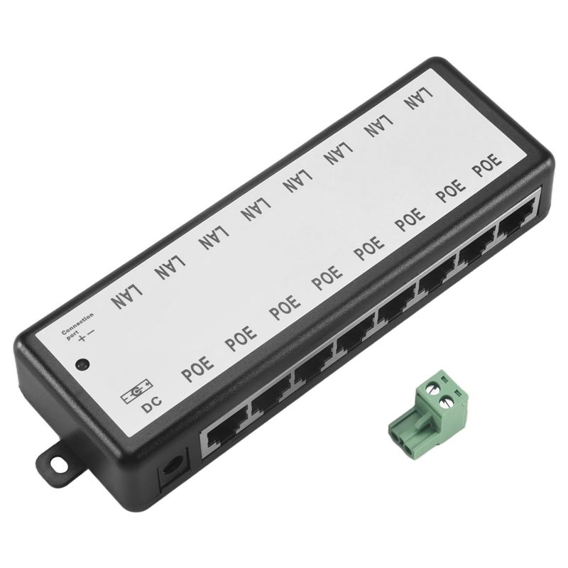 Power Over Ethernet - Inyector Poe de 8 Puertos PHILE,