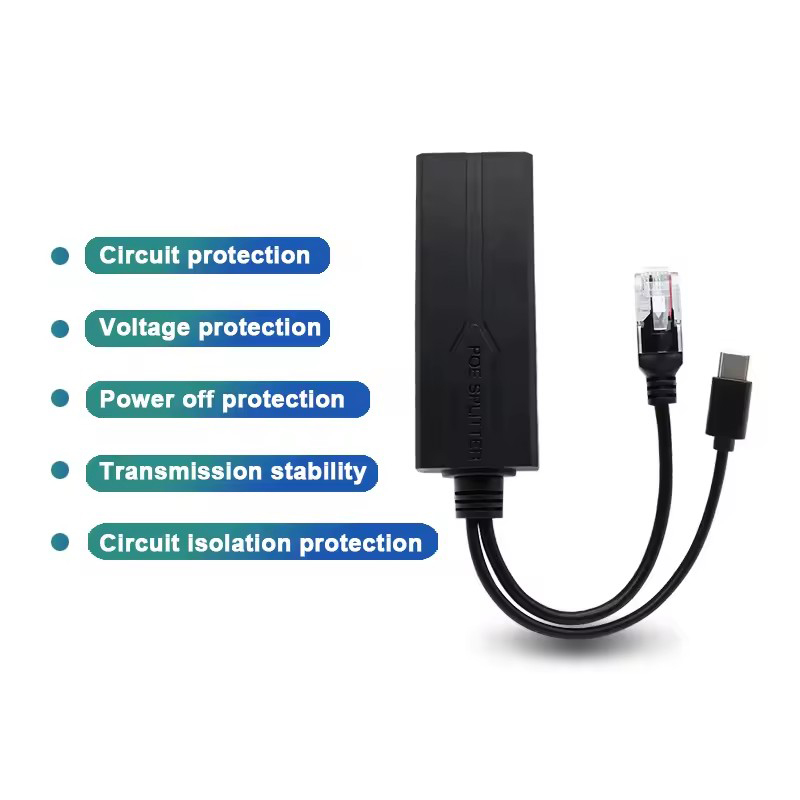 Divisor POE 48V a 5V Micro USB - Power Over Ethernet reseña y precio