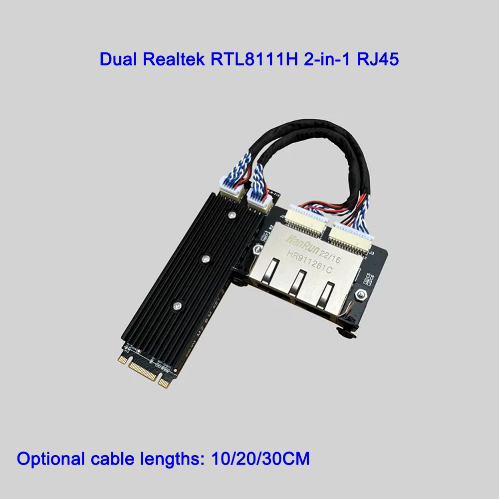 Tarjeta de Red Industrial M.2  - Gigabit Network Card reseña y precio