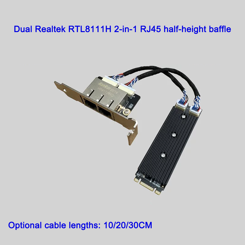 Tarjeta de Red Industrial M.2  - Gigabit Network Card reseña y precio