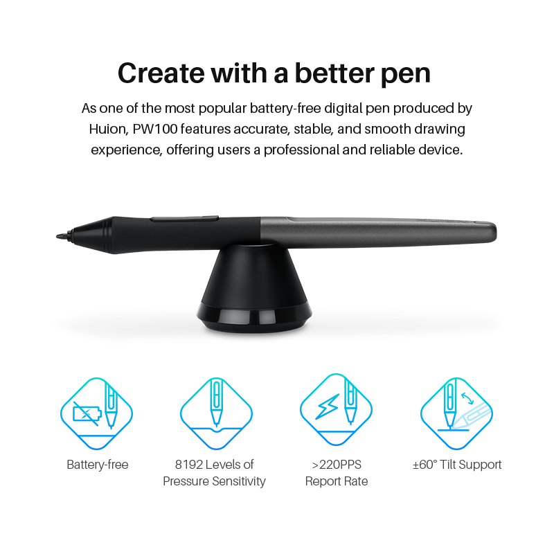 Huion-Tableta gráfica Digital  - Drawing Pad Signature reseña y precio