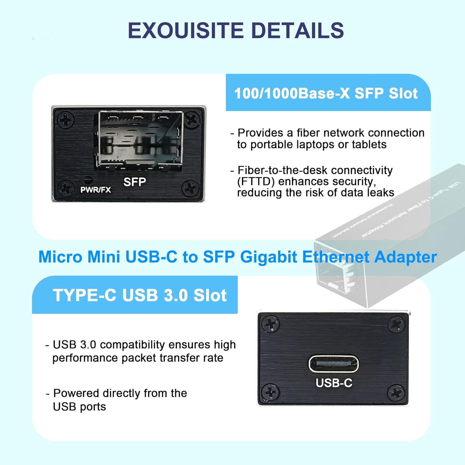 Adaptador USB 3.0 a SFP Gigabi - Gigabit Network Card reseña y precio