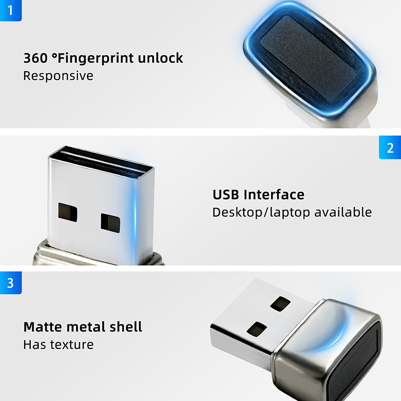 Mini bloqueo biométrico de ini - Pc Security Lock reseña y precio
