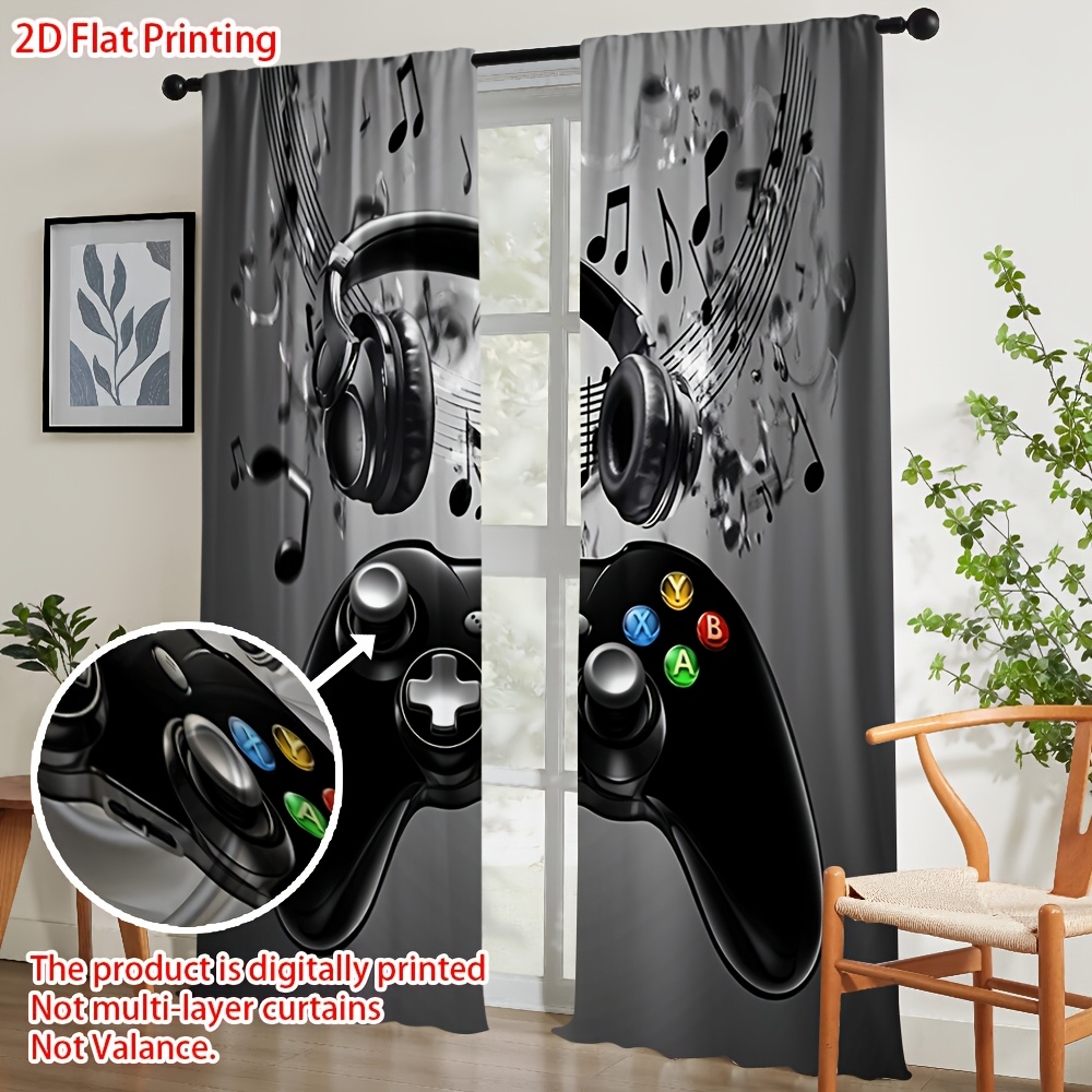 2 Cortinas con Estampado de No - Office Tech For Home reseña y precio
